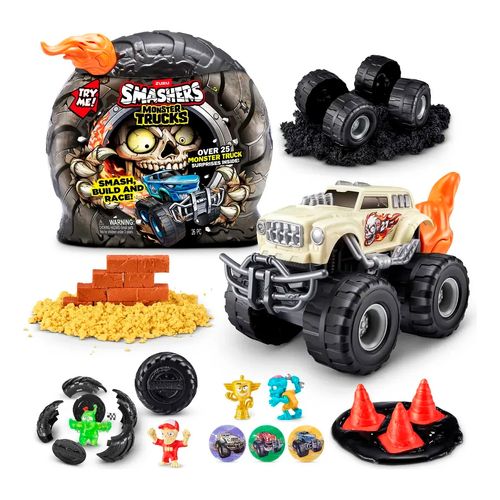 Monster Truck Con 25 Sorpresas Wheel Smashers Naranja