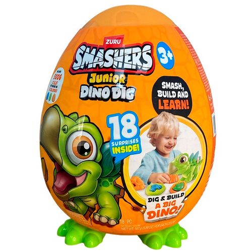 Smashers Junior Dino Dig Huevo 18 Sorpresas Stegosaurus