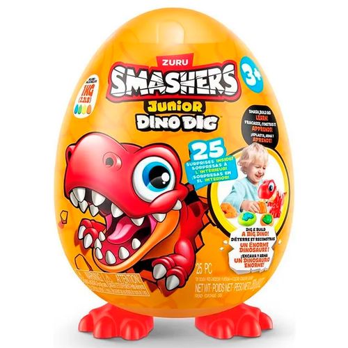 Smashers Junior Dino Dig Huevo 25 Sorpresas T-Rex