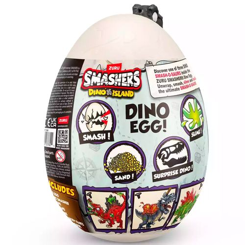 Smashers Dino Island Mini Huevo 8 Sorpresas Negro