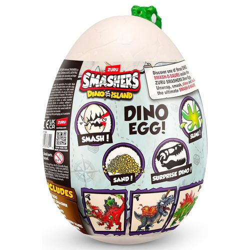Smashers Dino Island Mini Huevo 8 Sorpresas Verde