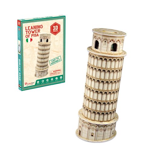 Rompecabeza 3D Torre Inclinada de Pisa Italia 8 Piezas