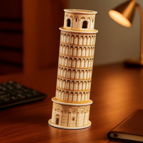 Rompecabeza 3D Torre Inclinada de Pisa Italia 8 Piezas