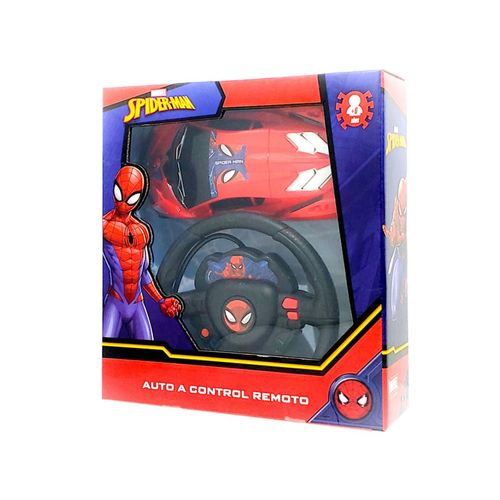 Auto A Control Remoto Con Volante Spiderman Marvel 24cm