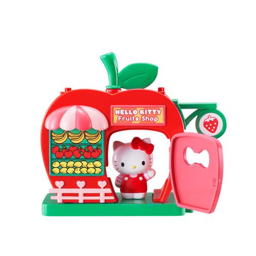 Hello Kitty Playset 17cm Streetscape Series Tienda de Frutas Hello Kitty