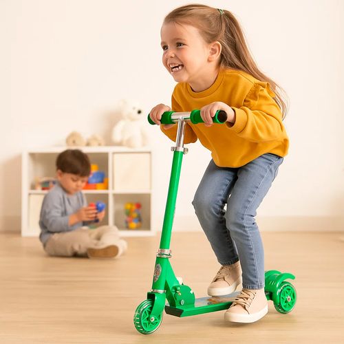 Super Monopatin 3 Ruedas Go Speed Verde Plegable