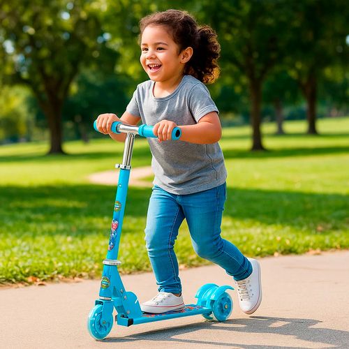 Super Monopatin 3 Ruedas Go Speed Azul Plegable