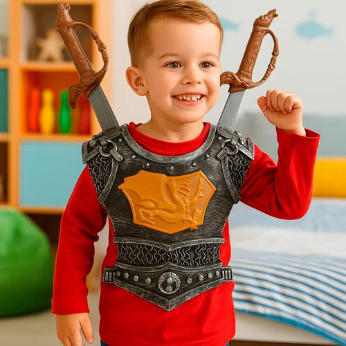 Set De Guerrero Gladiador Plateado