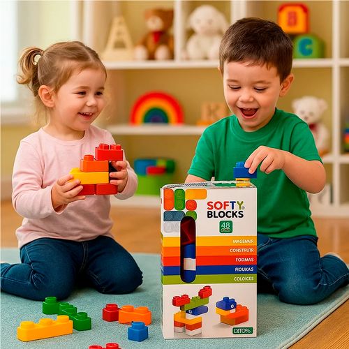 Set De Bloques Didácticos Softy Blocks 48 Piezas
