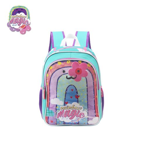 Mochila Espalda 14 Pulgadas Rainbow Magic Turquesa