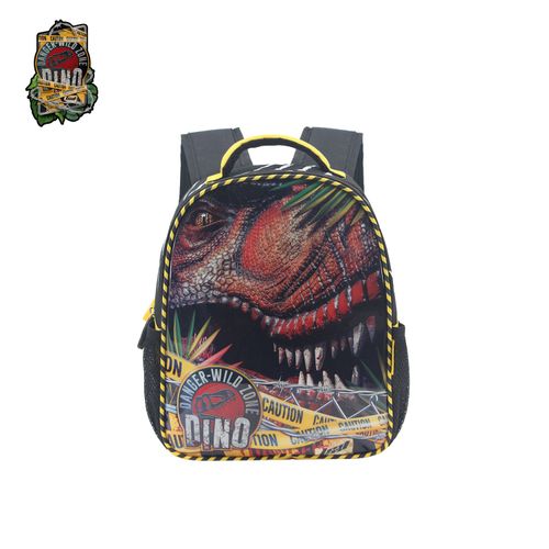 Mochila Espalda 12 Pulgadas Dino Danger Negra