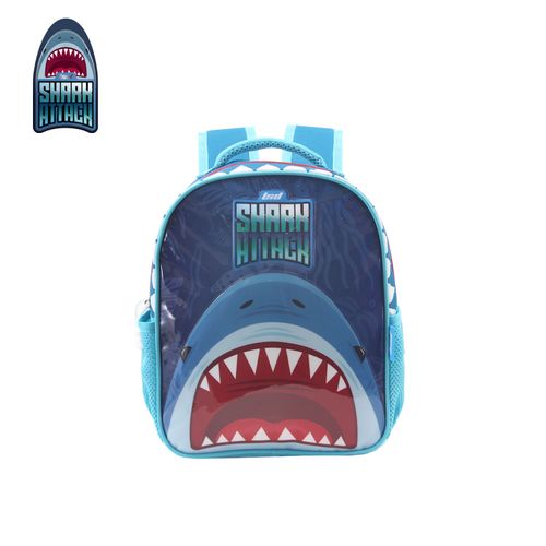 Mochila Espalda 12 Pulgadas Shark Attack Tiburón Azul