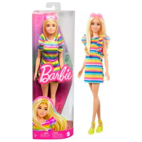 Muñeca Barbie Fashionistas 197 Vestido Multicolor
