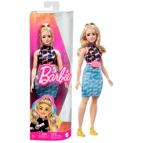 Muñeca Barbie Fahionista 202 Remera Negra