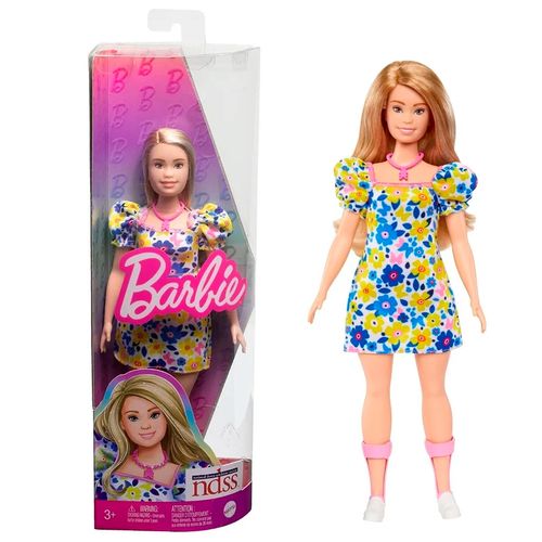 Muñeca Barbie Fahionista 209 Vestido Flores