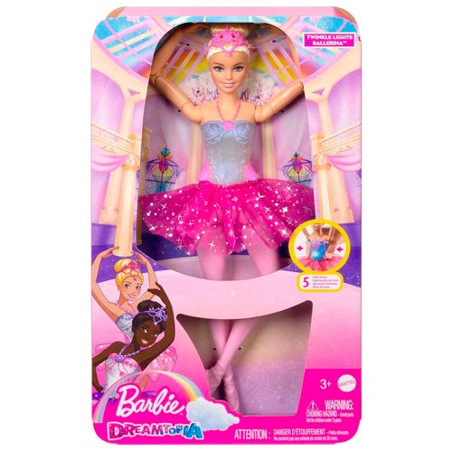 Muñeca Barbie Bailarina Dreamtopia Articulada Con Luces