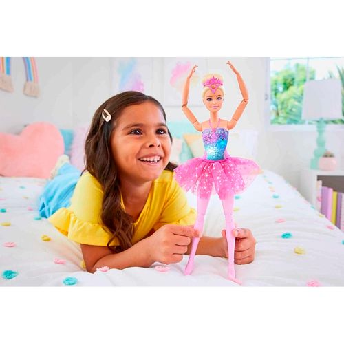 Muñeca Barbie Bailarina Dreamtopia Articulada Con Luces