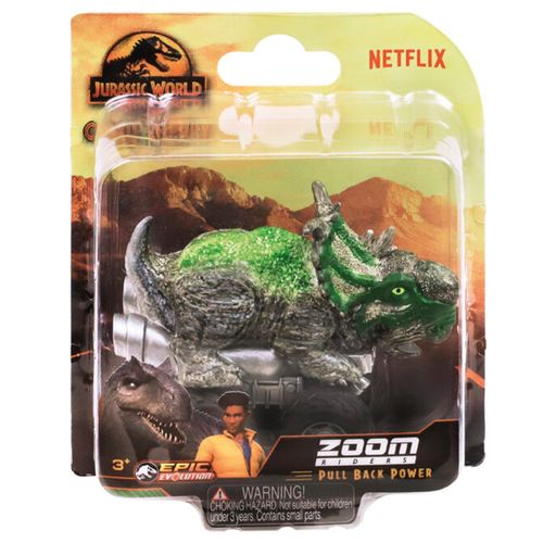 Jurassic World Zoom Riders Auto Pachyrhinosauru
