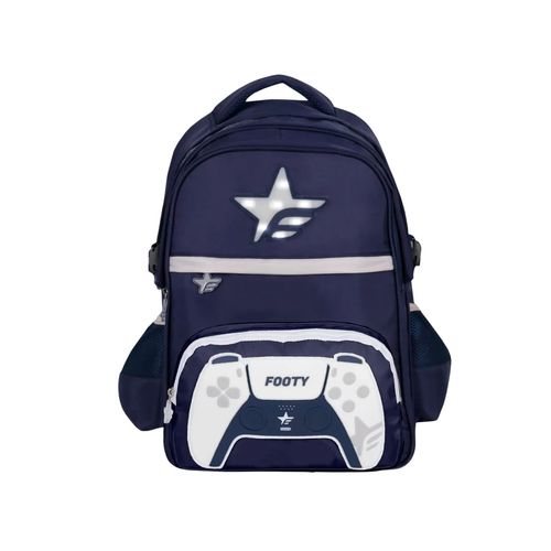 Mochila Espalda 18 Footy Joystick New Luz Led Color Azul