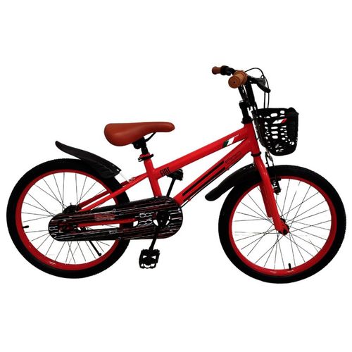 Bicicleta Rodado 20 Infantil Fiat Retro Con Rayos Rojo