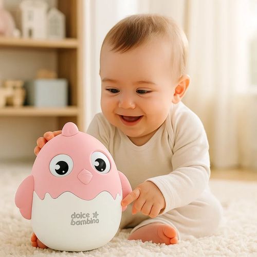 Pollito Swing Involcable Con Sonido Rosa