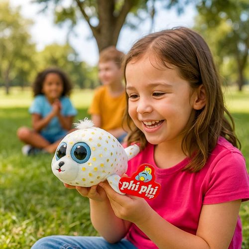 Peluche Animales De Mar Con Brillos 15 Cm Foca