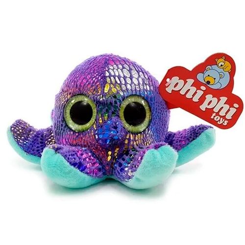 Peluche Animales De Mar Con Brillos 15 Cm Pulpo