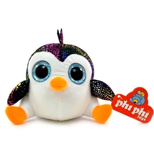 Peluche Animales De Mar Con Brillos 15 Cm Pingüino