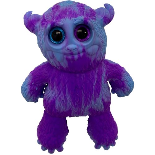 Squishy Monstruo Multicolor Elástico Azul Con Violeta