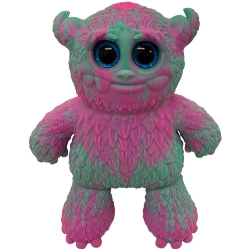 Squishy Monstruo Multicolor Elástico Celeste Con Rosa