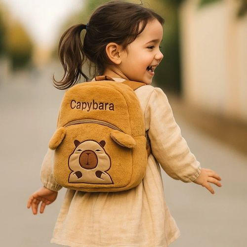 Mochila De Capibara Con Dibujo De Capibara