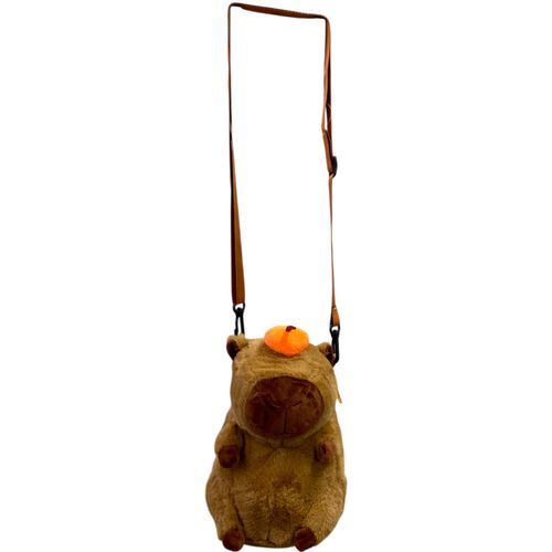 Cartera De Capibara Con Fruta Naranja