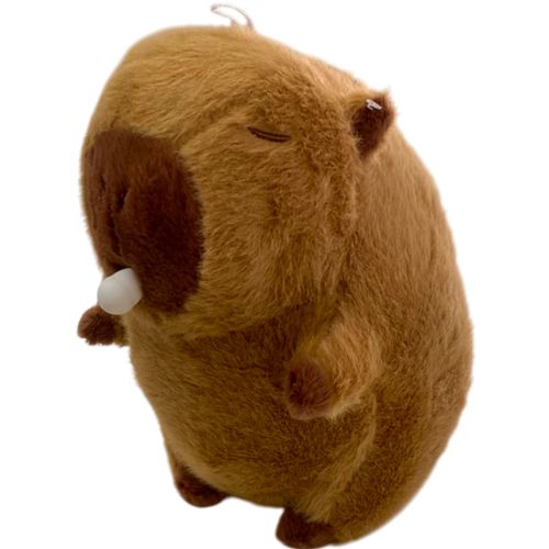 Peluche De Capibara Somnoliento Con Un Globito