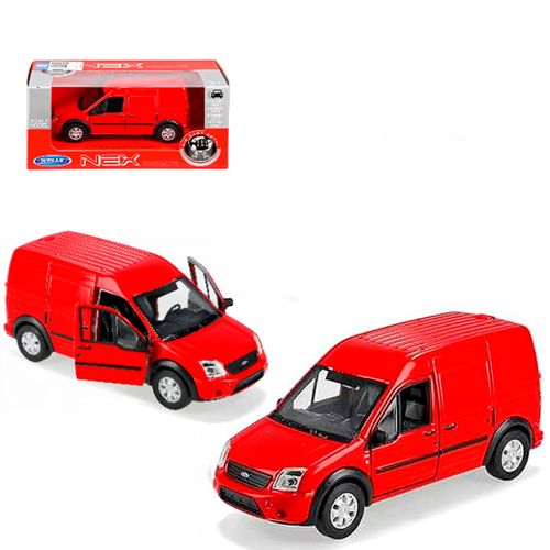 Auto Colección Welly Metal 1:36 Ford Transit Connect Rojo