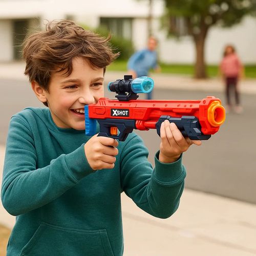 Escopeta Pistola Lanza Dardos X-Shot Hawk Eye Roja