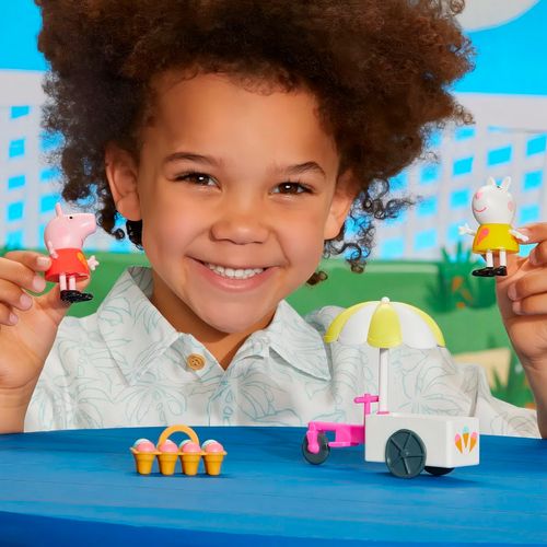 Juego Peppa Pig Playset Carritos De Helados Hasbro