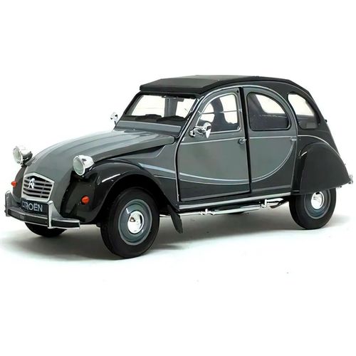 Auto Colección Welly Metal 1:24 Citroen 2CV Negro Gris