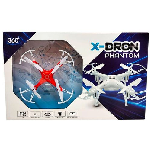 Juguete Drone A Radio Control 360° Rojo