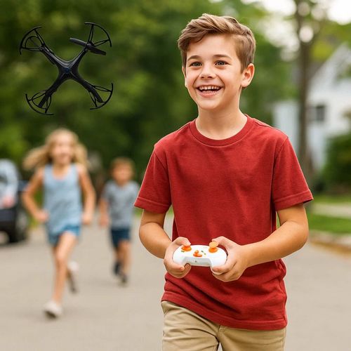 Juguete Drone A Radio Control 360° Negro