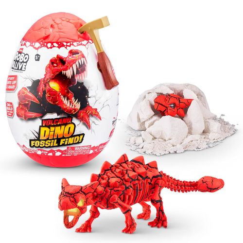 Robo Alive Zuru Huevo Sorpresa Desentierra 24cm Volcano Dino Fossil Find