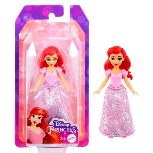 Muñeca Disney Mini Princesas Ariel Vestido Rosa