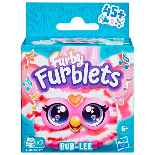 Juguete Furby Furblets Hasbro 10 Cm Bub-Lee Pelo Rosa