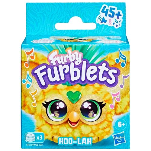 Juguete Furby Furblets Hasbro 10 Cm Hoo-Lah Pelo Verde