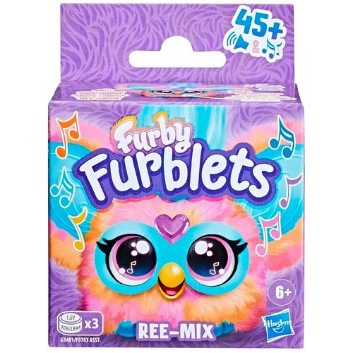 Juguete Furby Furblets Hasbro 10 Cm Ree-Mix Pelo Turquesa