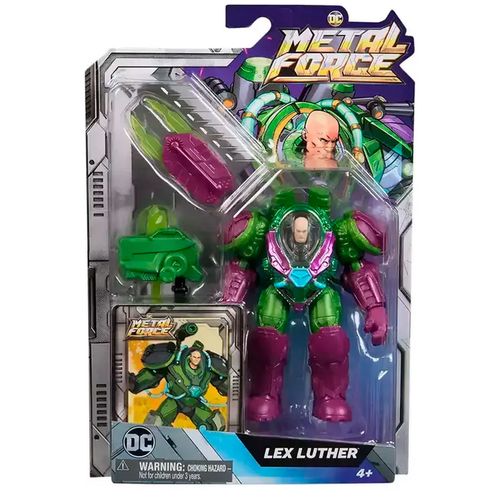 Figura de Acción Dc Metal Force Traje Lex Luthor 11cm