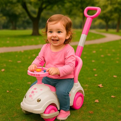 Rondi Andador Para Bebe 2 en 1 Con Barra De Arrastre Maxi Star Floreado