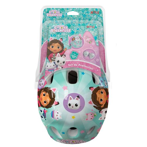 Kit Casco y Protecciones de Gabby Doll House Turquesa
