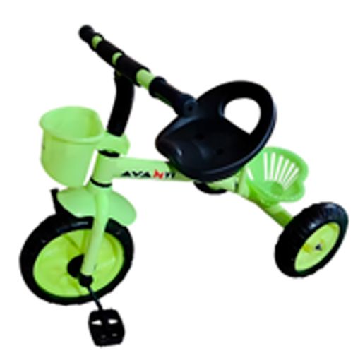Triciclo De Aluminio Reforzado Con Canasto Verde