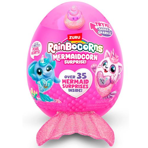 Peluche Rainbocorns Mermaidcorn Huevo Sorpresa Rosa 29 Cm