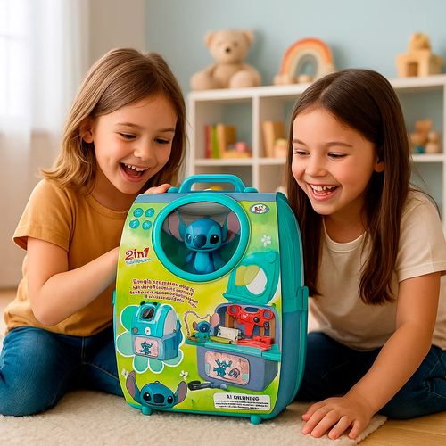 Mochila Valija Con Visor Fashion Bag Stitch Set De Doctor